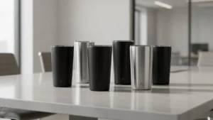 Branded insulated tumblers for corporate gift programs