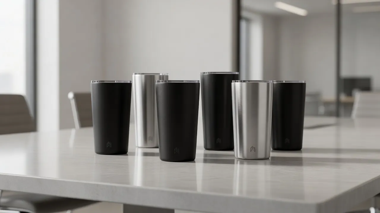 Branded insulated tumblers for corporate gift programs